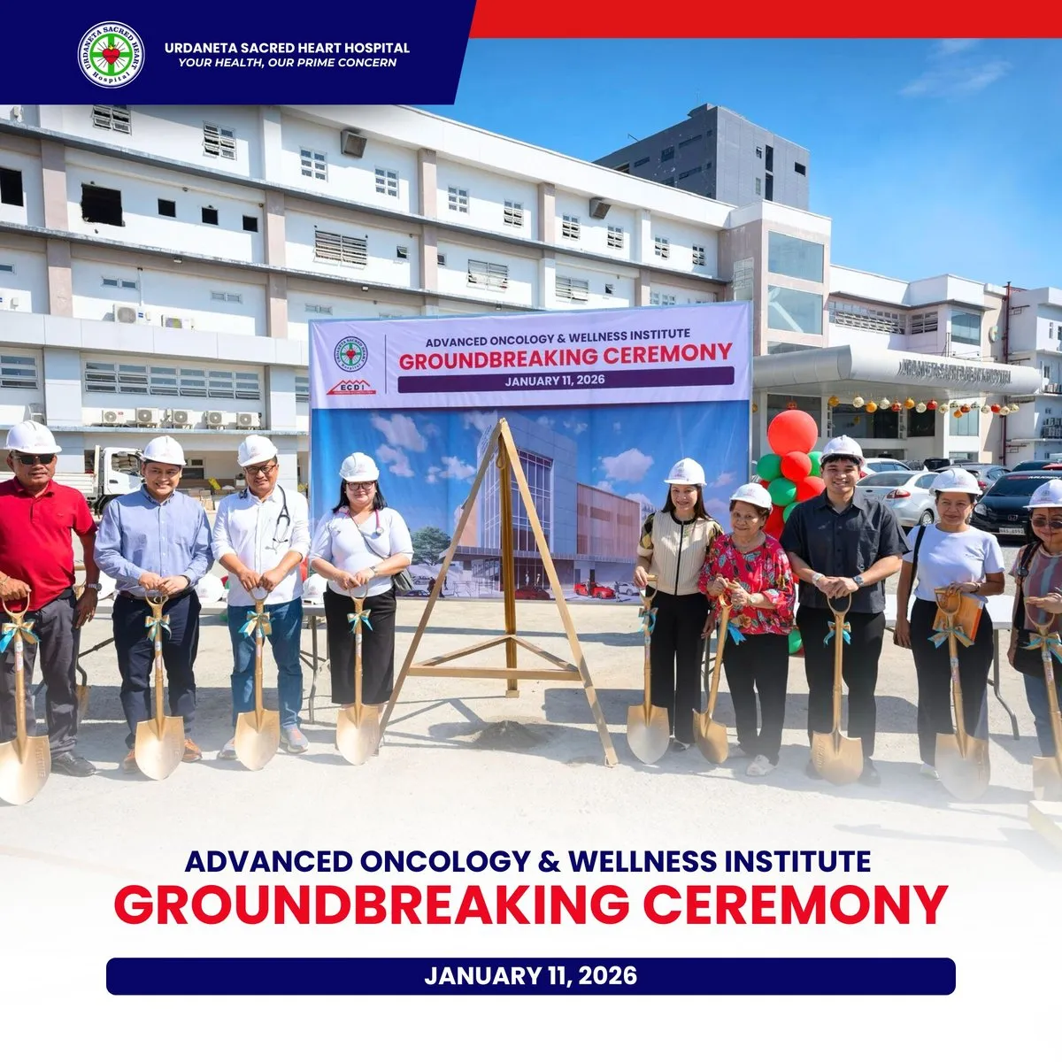 Advanced Oncology & Wellness Institute — official Urdaneta Sacred Heart Hospital announcement